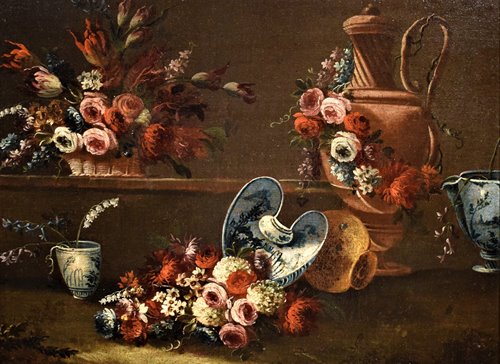 Natura morta con vasi di fiori